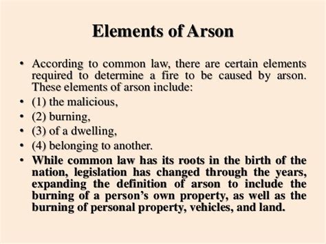 Arson