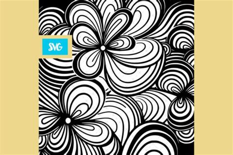 Flower Swirl Background Pattern SVG Graphic by Creative Kim Designs ...