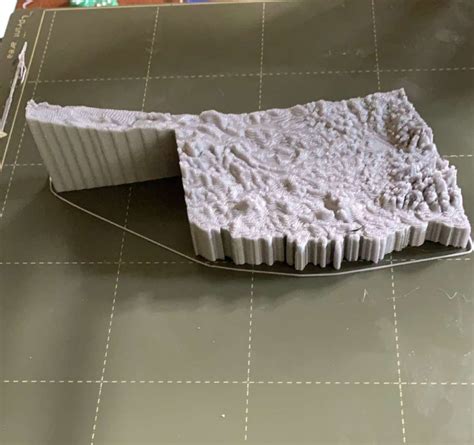 3D printed topographic map of Oklahoma : r/tulsa