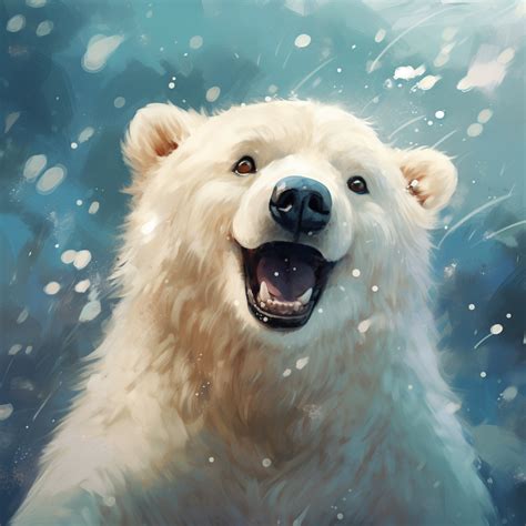 Smiling Polar Bear Avatar by robokoboto