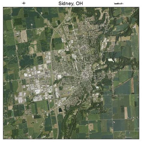 Aerial Photography Map of Sidney, OH Ohio