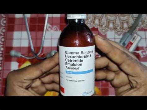 Ascabiol lotion | gamma benzene hexachloride lotion | uses, benefits ...