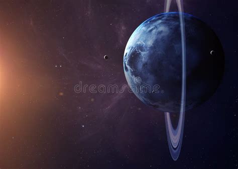 Uranus in space stock illustration. Illustration of blue - 23824138