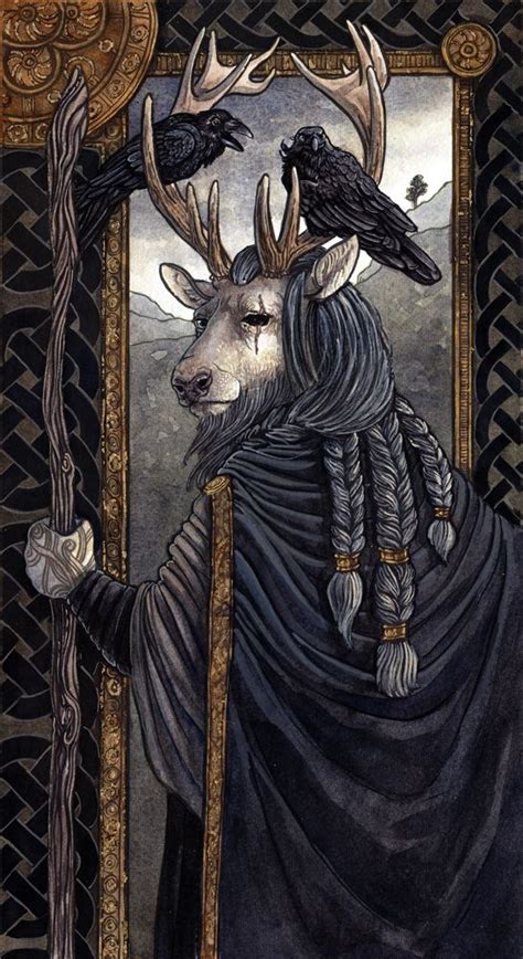 M.Spencer Illustration | One-Eyed A depiction of the Germanic diety Odin... Fantasy Creatures ...