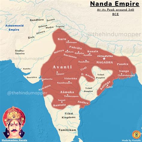 Nanda Empire at its greatest imperial extent under Mahapadma Nanda the Great. - Thread from ...