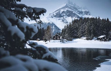 Winter Mountain And River Wallpapers - Wallpaper Cave