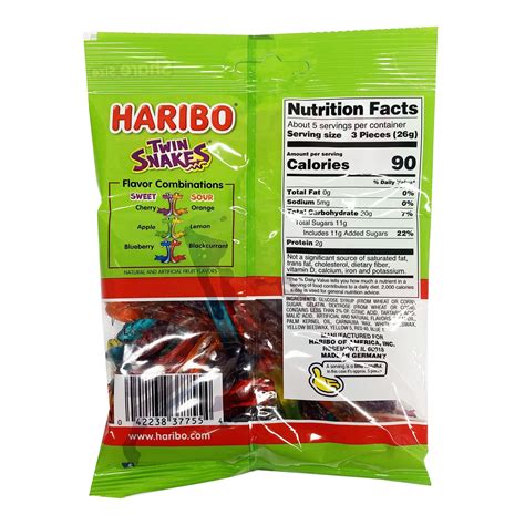 Haribo Twin Snakes Gummi Candy 5oz - Just Asian Food | Haribo, Sour cream and onion, Gummy candy