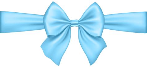 Bow Soft Blue Transparent PNG Clip Art | Gallery Yopriceville - High ...