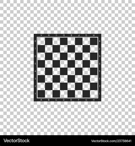 Chess board icon on transparent background Vector Image