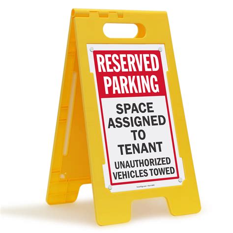 Reserved Parking Space For Tenant Floor Sign, SKU: SF-0469