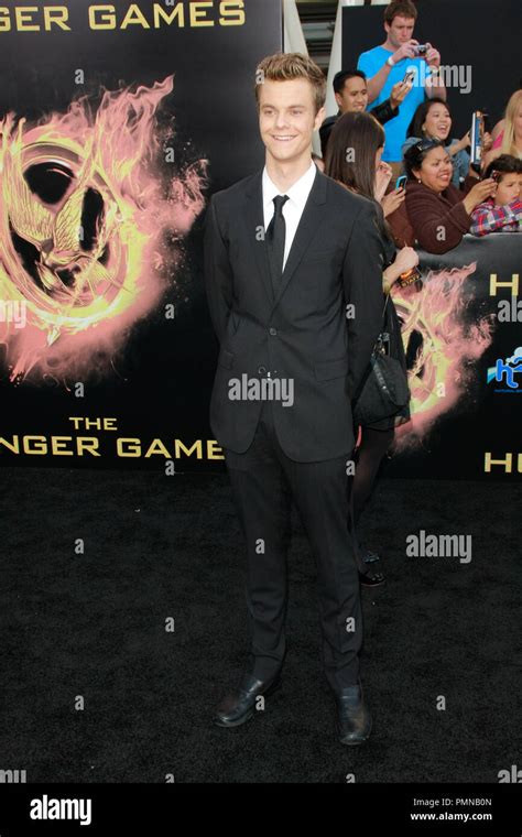 Jack Quaid at the Premiere of Lionsgate's "The Hunger Games". Arrivals held at Nokia Theatre L.A ...