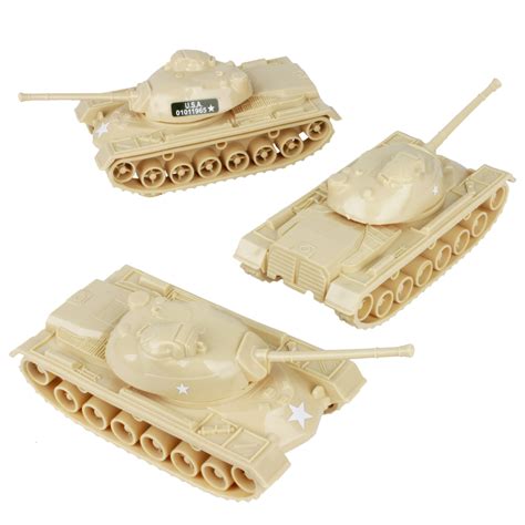 TimMee Toy Tanks for Plastic Army Men: Tan WW2 3pc - Made in USA- Buy Online in Japan at ...