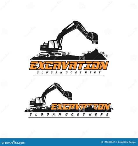 Logo Of Excavating Mountains Cartoon Vector | CartoonDealer.com #153664057