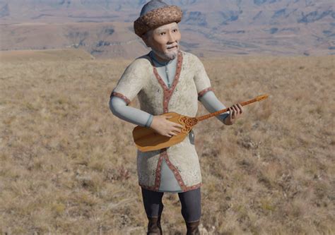 Kazakh Musician Character Animated | CGTrader