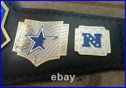 Dallas Cowboys World Championship Belt Adult Size 2mm Brass | Champion ...