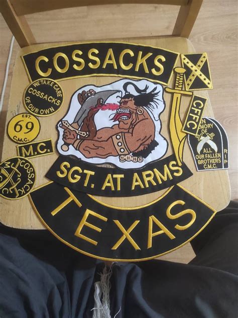 Cossacks Texas Mc Embroidery Patches DIY Full Set Applique Patches Iron on Clothing for Garment ...