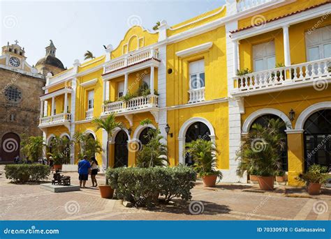 Colombia. Cartagena. Old Town. Stock Photo - Image of balcony, cityscape: 70330978