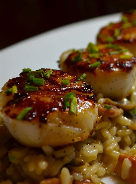 Seared Scallops with Creamy Risotto | Recipe | Risotto recipes, Scallop ...