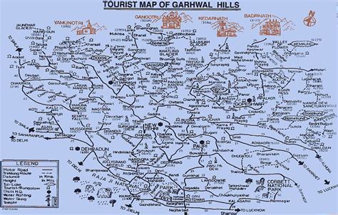 Garhwal Map Political Map of Garhwal Garhwal Tourist Map