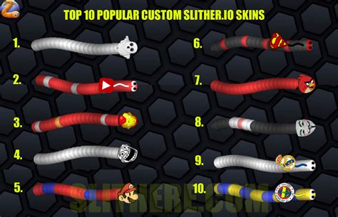 Top 10 Slither.io Custom Skins in June | Slitherio, Game guide, Custom