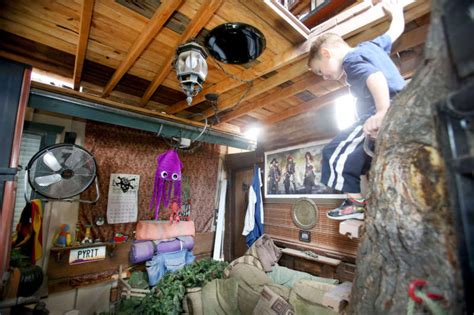 Man Builds Pirate Ship Treehouse in his Backyard in Casa Grande