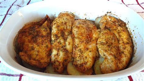 Pechugas de Pollo con Papas al Horno. Mis Recetas Deliciosas #pechugadepolloalhorno # ...