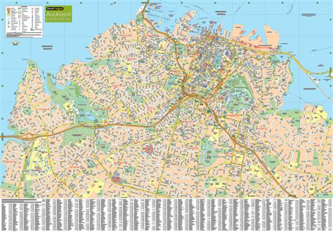 Auckland City & District Map – MapCo NZ Ltd – Maori, Pacific Island and ...