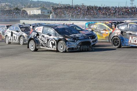 Drivers Battle for Position during the Red Bull Global Rallycross ...