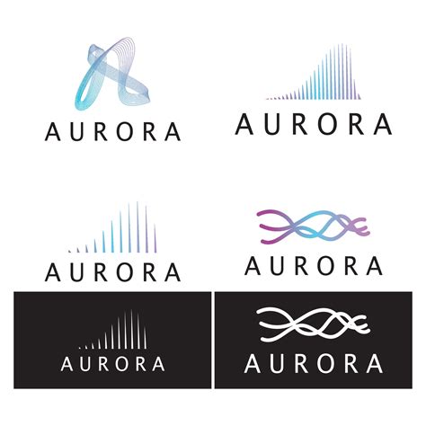 aurora logo design icon illustration vector template 24691706 Vector ...