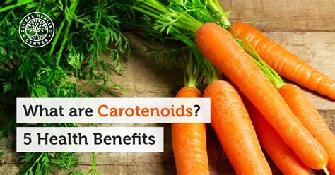 Carotenoids act as antioxidants that help protect against chronic ...