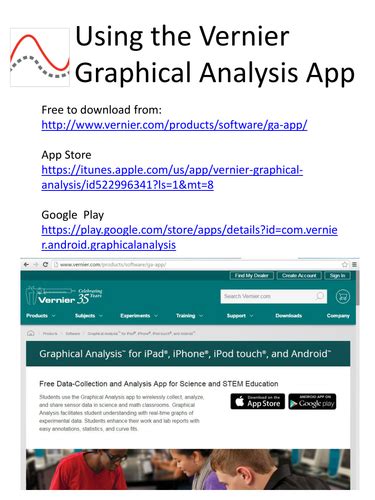 Using the Vernier Graphical Analysis App (Quick Guide Part 1 ...