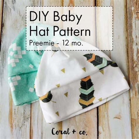 Baby Hat Sewing Pattern and Tutorial Easy DIY Baby Knit Hat Pattern ...