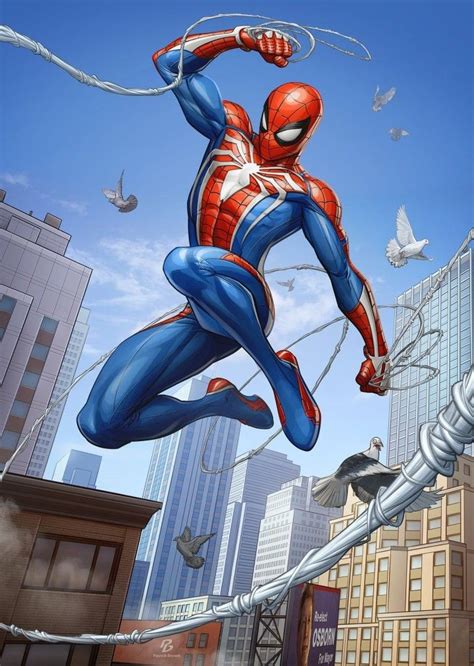 This art of the Advanced Suit is awesome : r/Spiderman