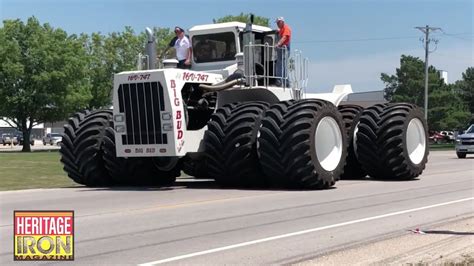 Big Bud 747 - the world's LARGEST ag tractor gets NEW shoes! - YouTube