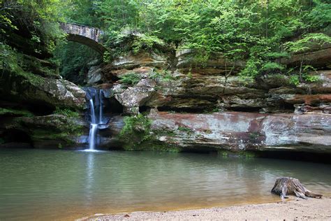 Hocking Hills Waterfall 1 resized Photograph by Flinn Hackett - Fine Art America