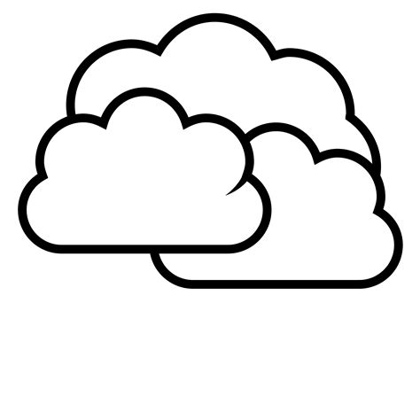 Cloud Clip Art Coloring Page | Images and Photos finder