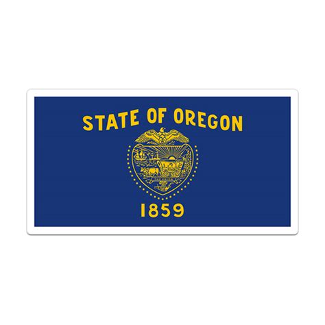 Oregon Sticker Decal Vinyl State Flag OR V3 - Rotten Remains