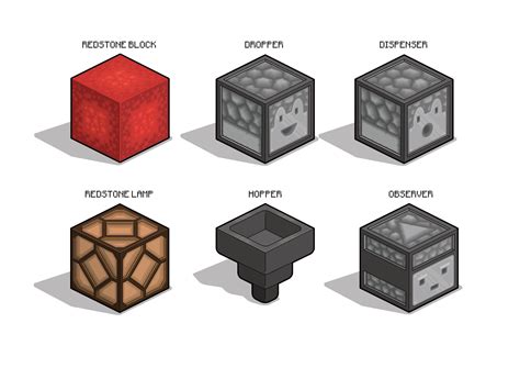 Here are some Redstone components. Cheers! : r/Minecraft