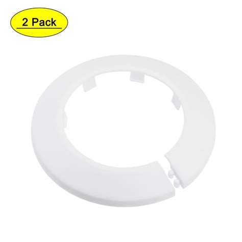 Uxcell 62mm PP Plastic White Water Pipe Cover Decoration 2 Pack - Walmart.com - Walmart.com