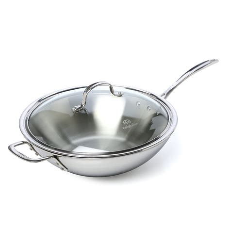 Calphalon Tri-Ply Stainless Steel 12" Frying Pan with Lid & Reviews | Wayfair