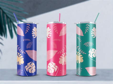 20oz skinny tumbler mockup + Free Sample :: Behance