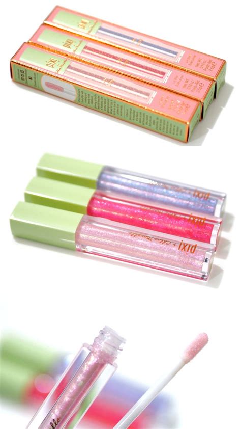 Pixi Lip Icing Lip Glow Review and Swatches - Parfait, Bonbon and ...