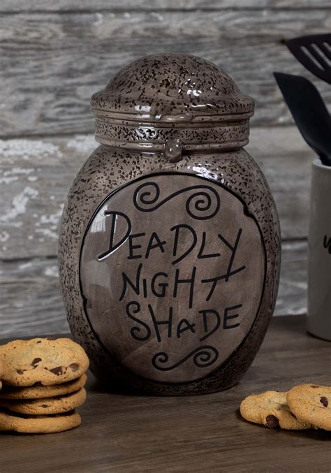 Deadly Night Shade Ceramic Cookie Jar | Nightmare Before Christmas ...