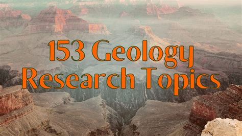 153 Geology Research Topics For Your Exceptional Paper