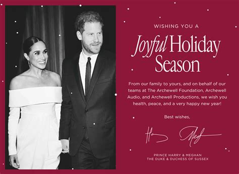 Archie and Lilibet not featured on Sussexes Christmas card