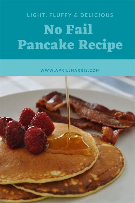 Pancake Recipe - April J Harris