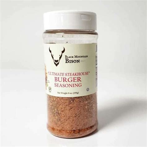 Ultimate Steakhouse Burger Seasoning | Black Mountain Bison