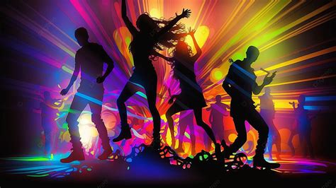 Party Dance Neon Light Background, Party Dance, Neon Glow, Dancing Background Image And ...