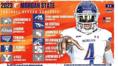 Morgan State Announce 2023 Football Schedule