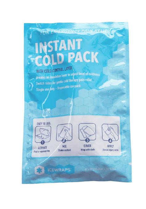 Buy IceWraps Instant Cold Pack - Emergency Disposable Ice Packs for ...